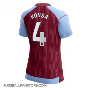 Aston Villa Ezri Konsa #4 Replik Heimtrikot Damen 2023-24 Kurzarm